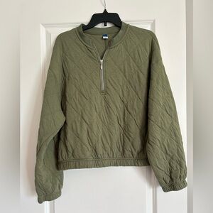 NWOT Old Navy Quilted Half-Zip Pullover